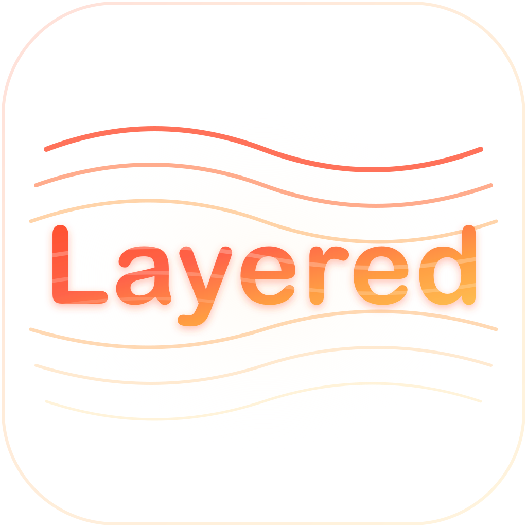 Layered app icon